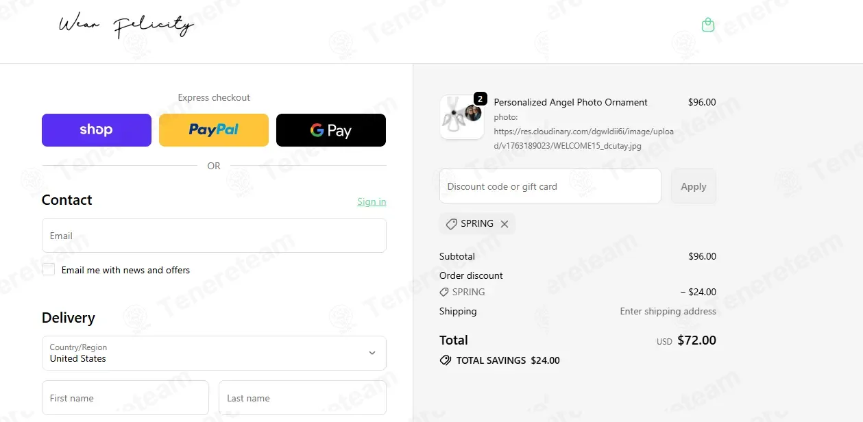 Wear Felicity coupon code: 25% off with SPRING. Tested and valid as 7 months ago.