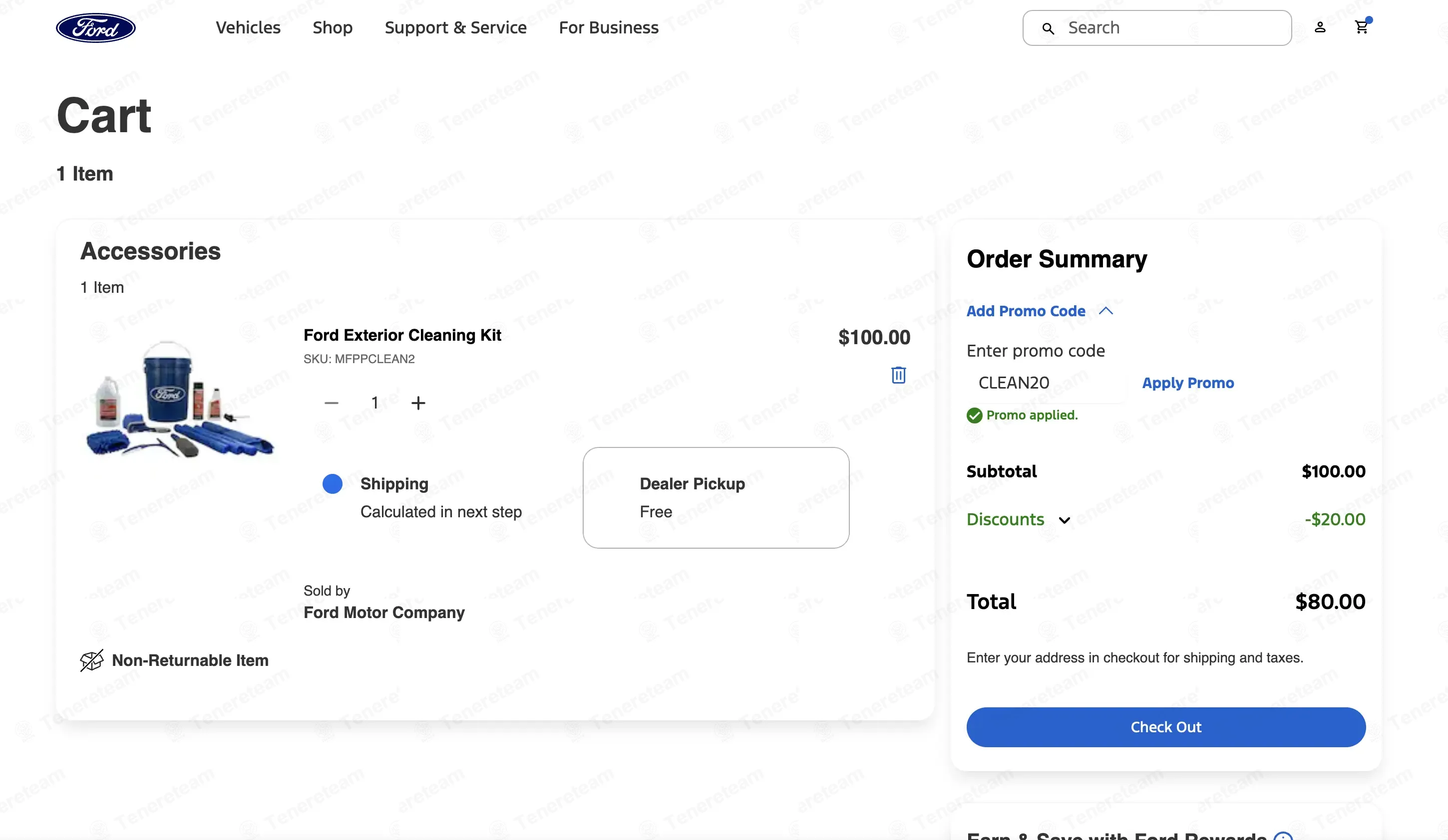 Ford Accessories apply coupon code