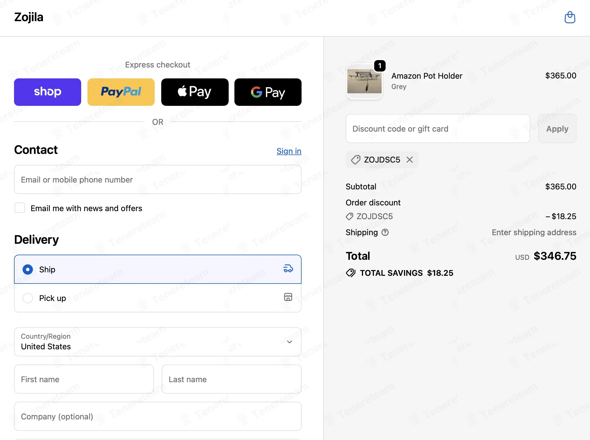 Zojila coupon code: 5% off with zojdsc5. Tested and valid as 2 months ago.