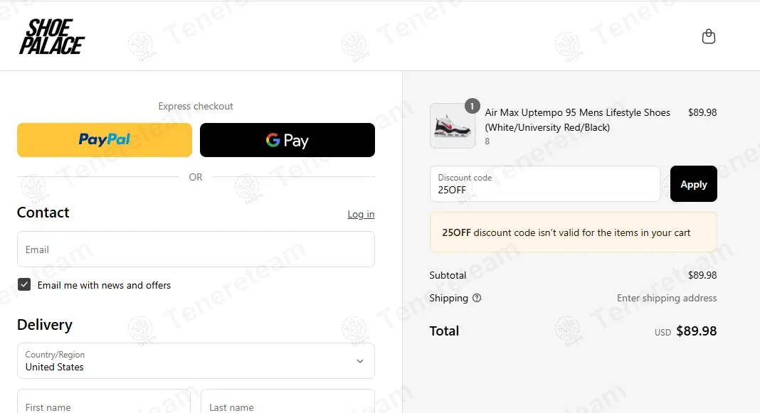 Shoe Palace coupon code: 50% off with FLASH50. Tested and valid as 1 year ago.