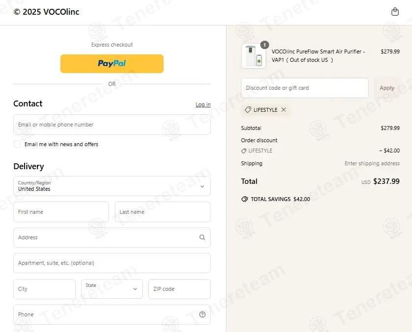 VOCOlinc apply coupon code