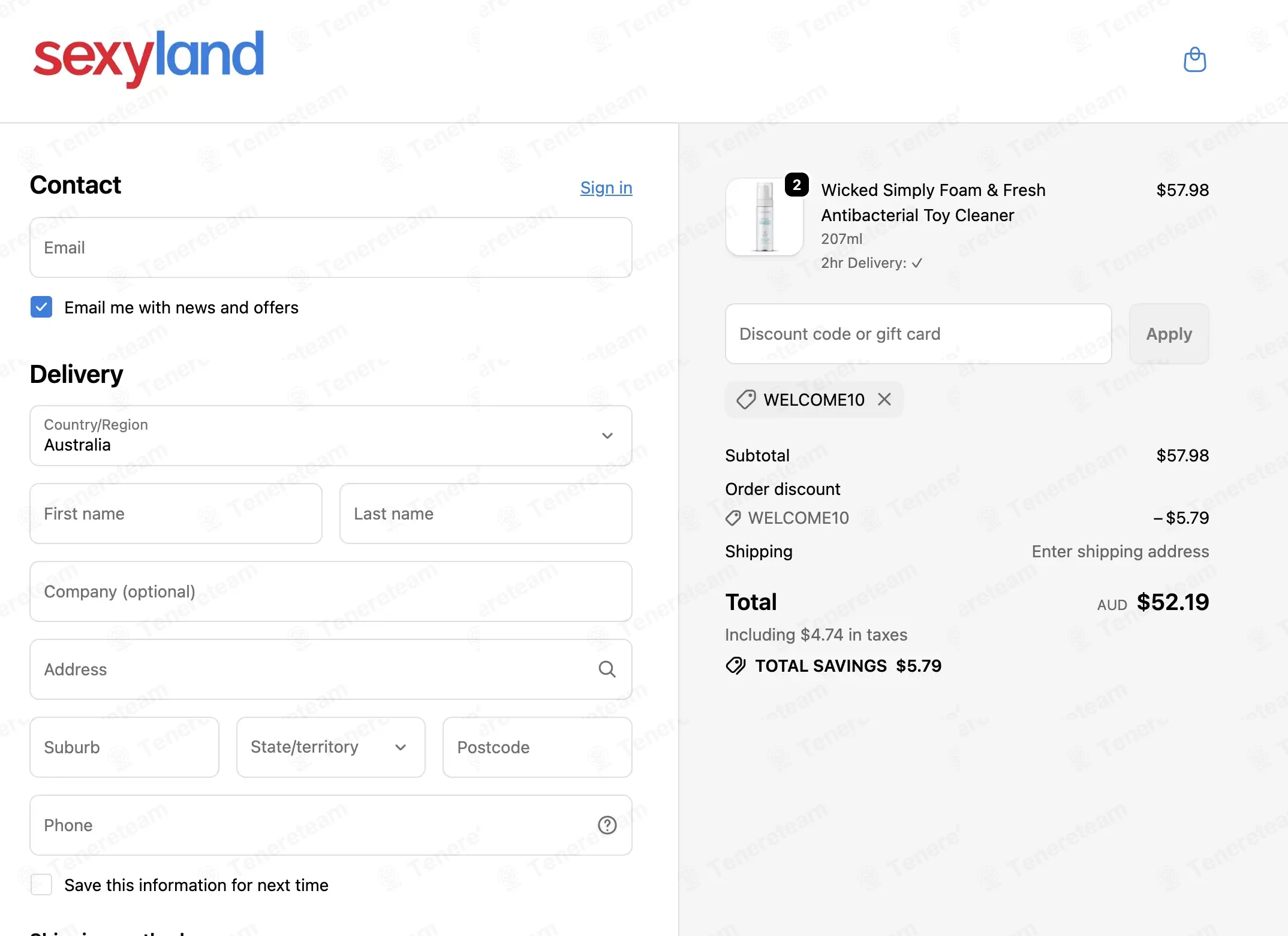 Sexyland coupon code: 10% off with WELCOME10. Tested and valid as 3 months ago.
