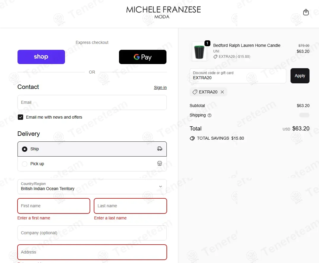 Michele Franzese Moda coupon code: 20% off with EXTRA20. Tested and valid as 10 months ago.