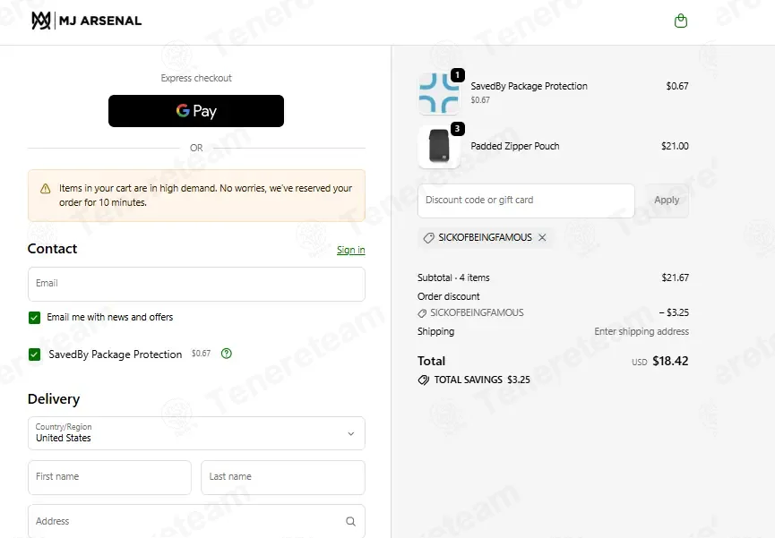 MJ Arsenal coupon code: 15% off with SICKOFBEINGFAMOUS. Tested and valid as 2 months ago.