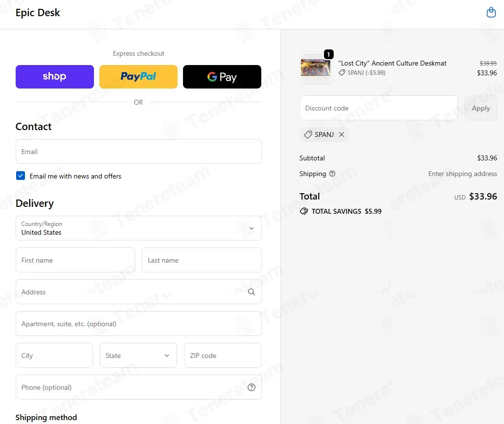 Epic Desk coupon code: 15% off with SPANJ. Tested and valid as 6 months ago.