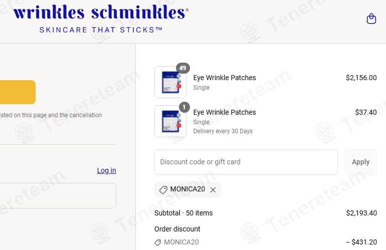 Wrinkles Schminkles AU coupon code: 20% off with MONICA20. Tested and valid as 1 year ago.