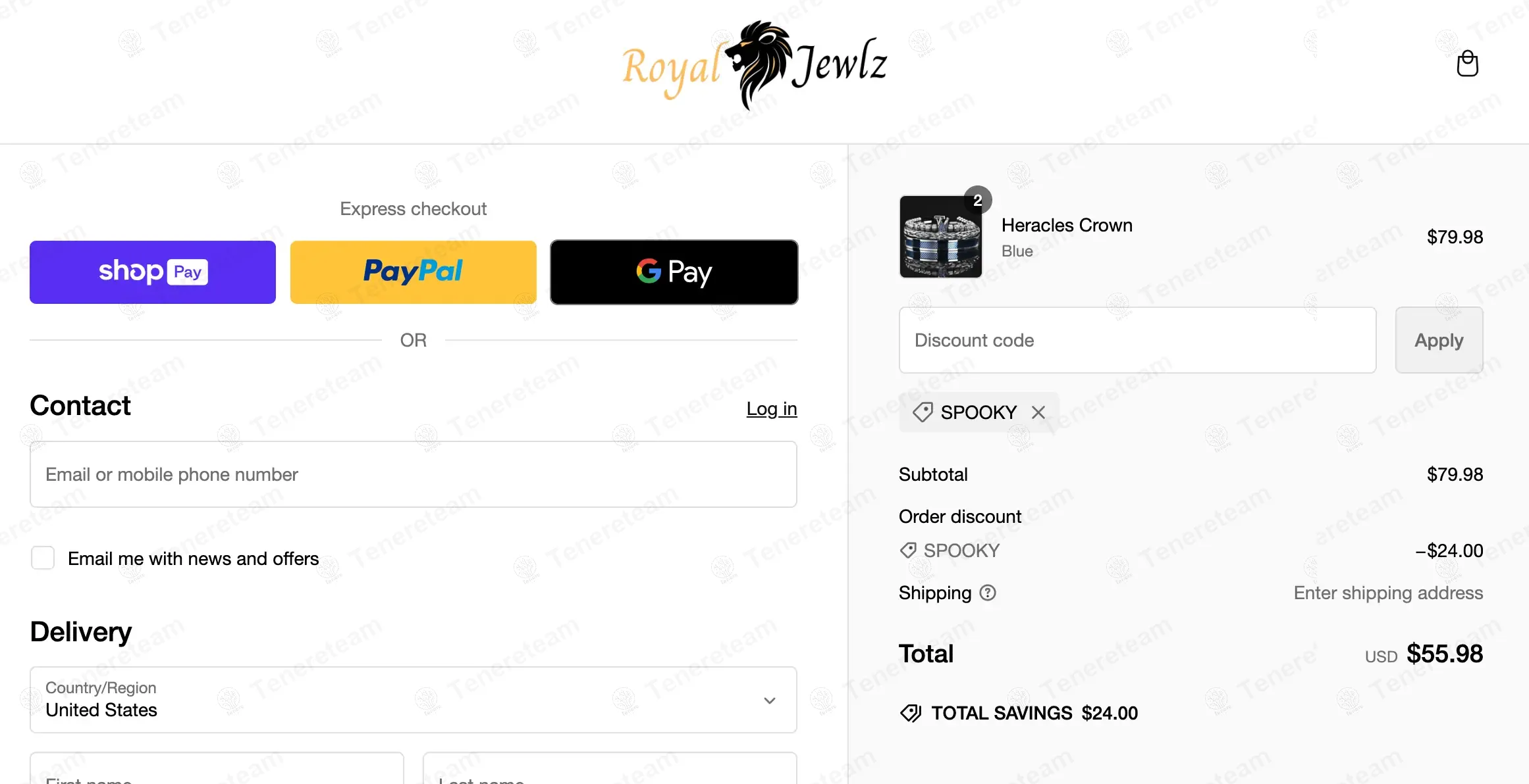 Royal Jewlz coupon code: 30% off with spooky. Tested and valid as 1 year ago.
