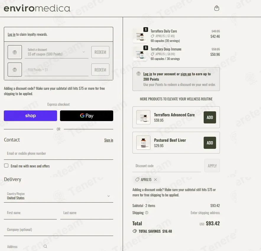 Enviromedica coupon code: 15% off with APRIL15. Tested and valid as 1 week ago.