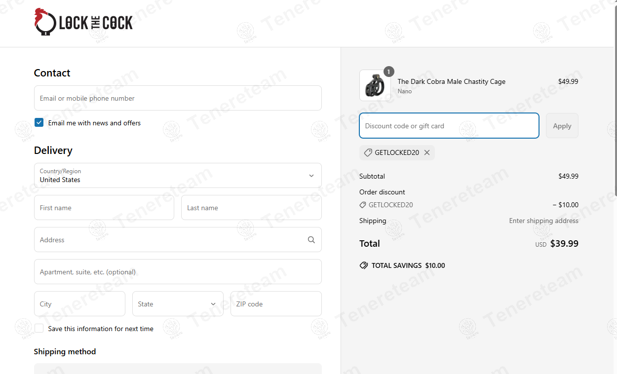 Lock The Cock coupon code: 20% off with GETLOCKED20. Tested and valid as 1 year ago.