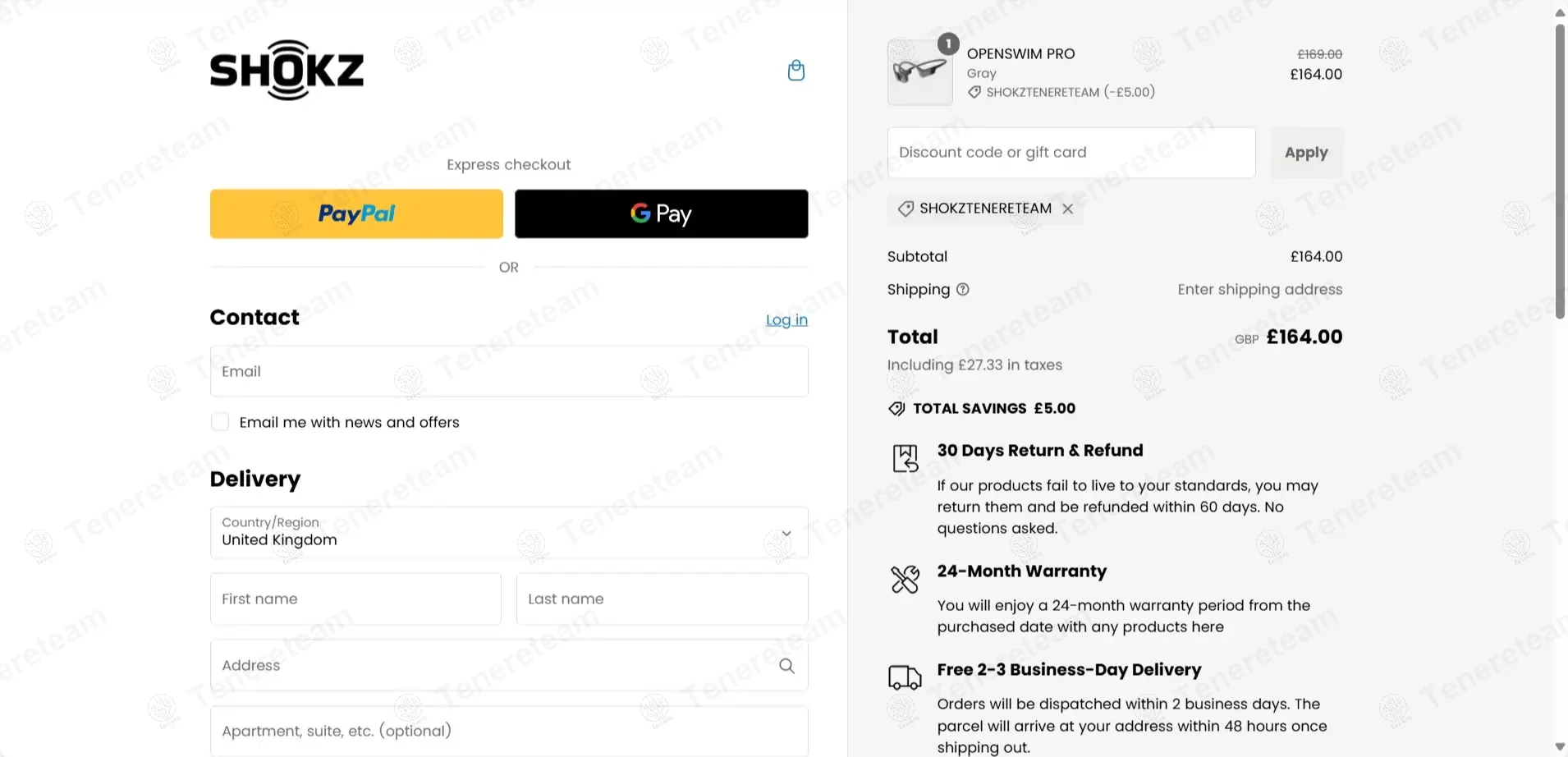 Shokz UK coupon code: £10 off with SHOKZTENERETEAM. Tested and valid as 6 months ago.