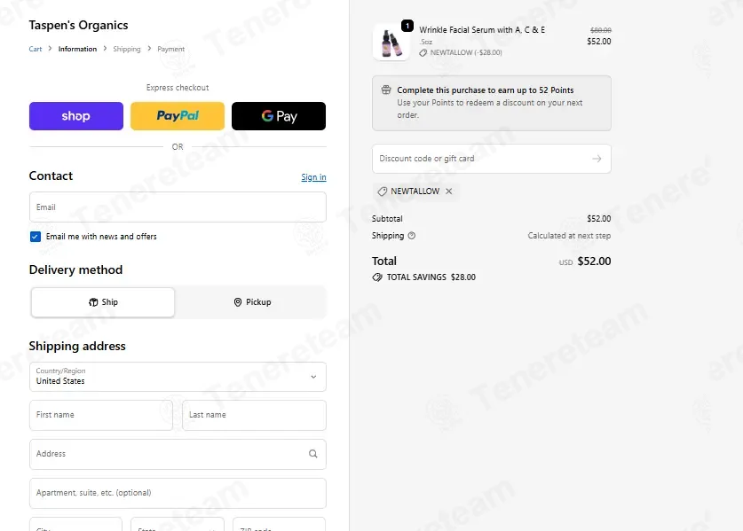 Taspens coupon code: 35% off with NEWTALLOW. Tested and valid as 1 month ago.