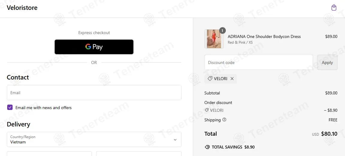 Velori Store coupon code: 10% off with VELORI. Tested and valid as 1 year ago.