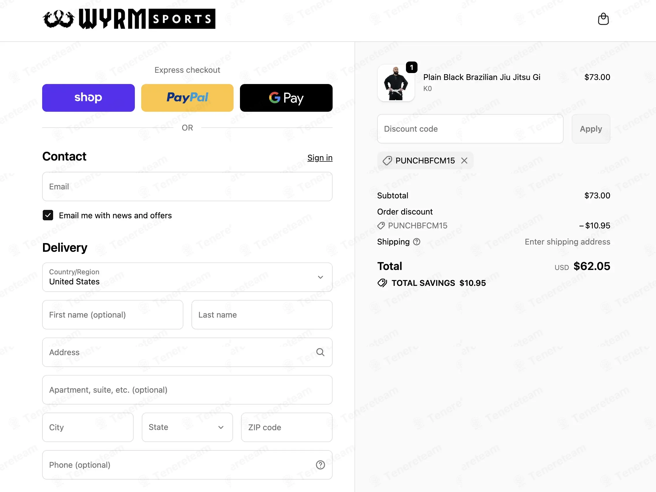 Wyrm Sports coupon code: 15% off with PUNCHBFCM15. Tested and valid as 1 month ago.