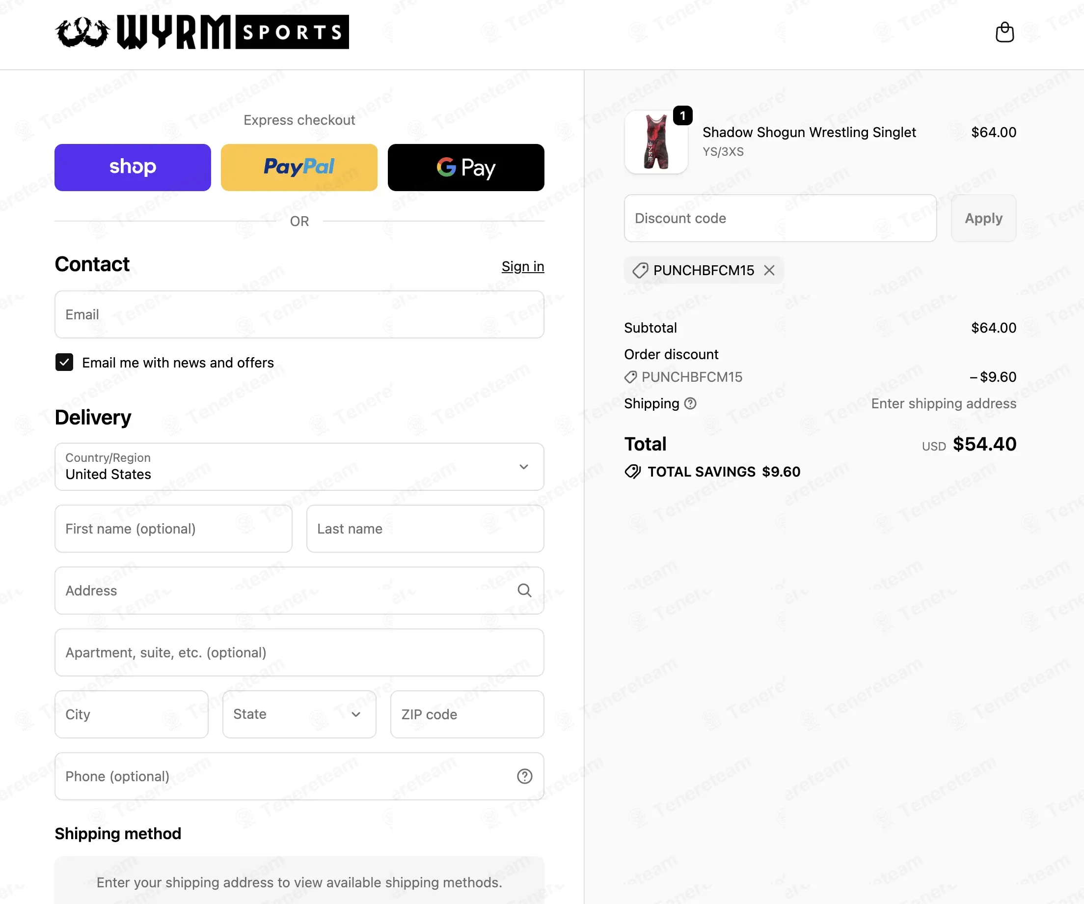 Wyrm Sports coupon code: 15% off with PUNCHBFCM15. Tested and valid as 1 month ago.