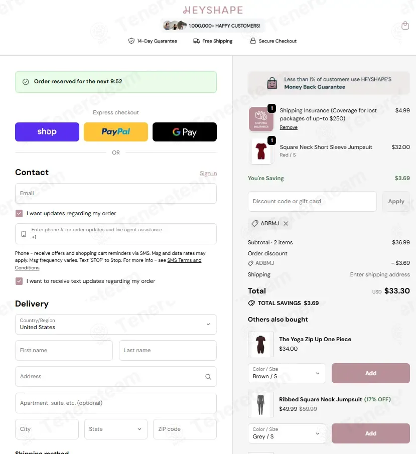 HeyShape coupon code: 10% off with ADBMJ. Tested and valid as 4 weeks ago.
