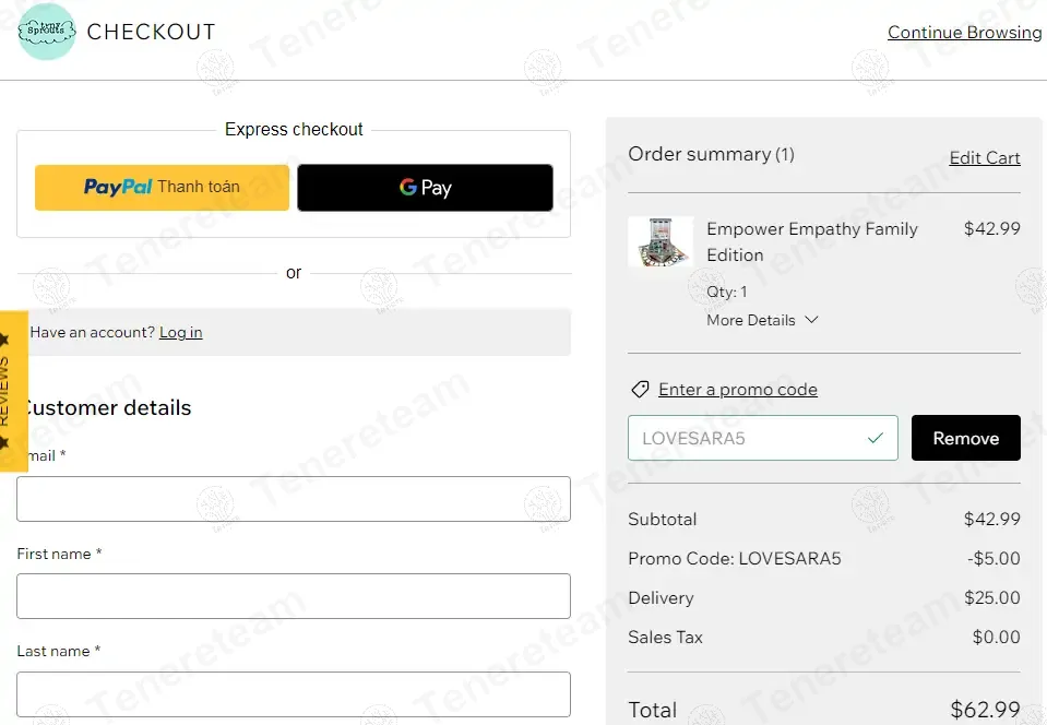 Tiny Sprouts coupon code re-checked and confirmed working at checkout