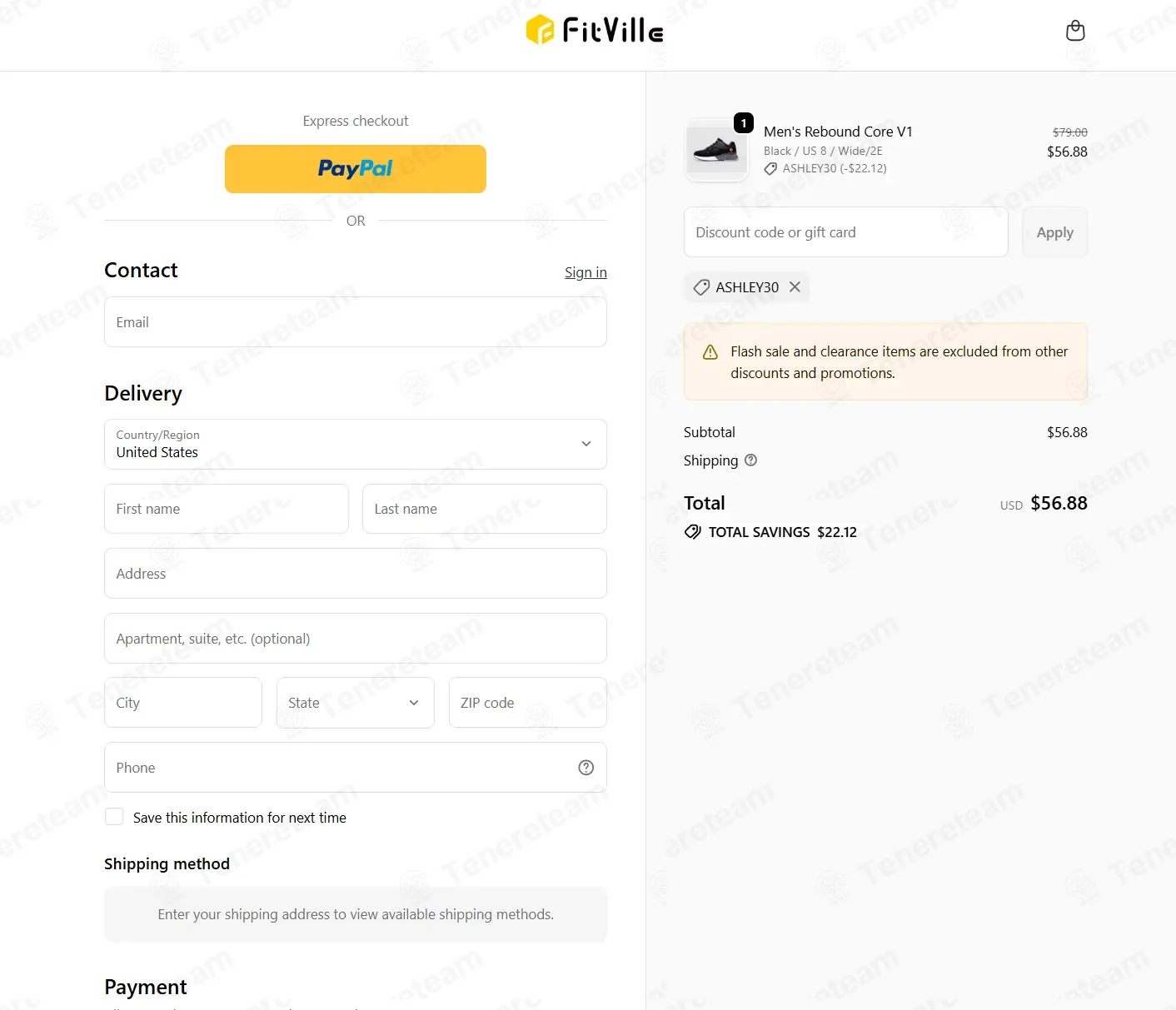 The FitVille coupon code: 30% off with ASHLEY30. Tested and valid as 1 month ago.