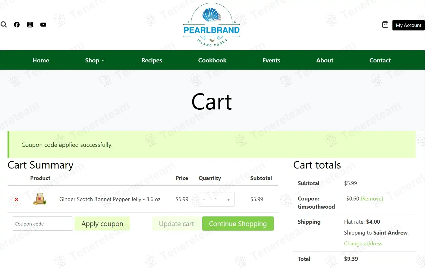 Pearl Brand JA coupon code: 10% off with timsouthwood. Tested and valid as 1 year ago.