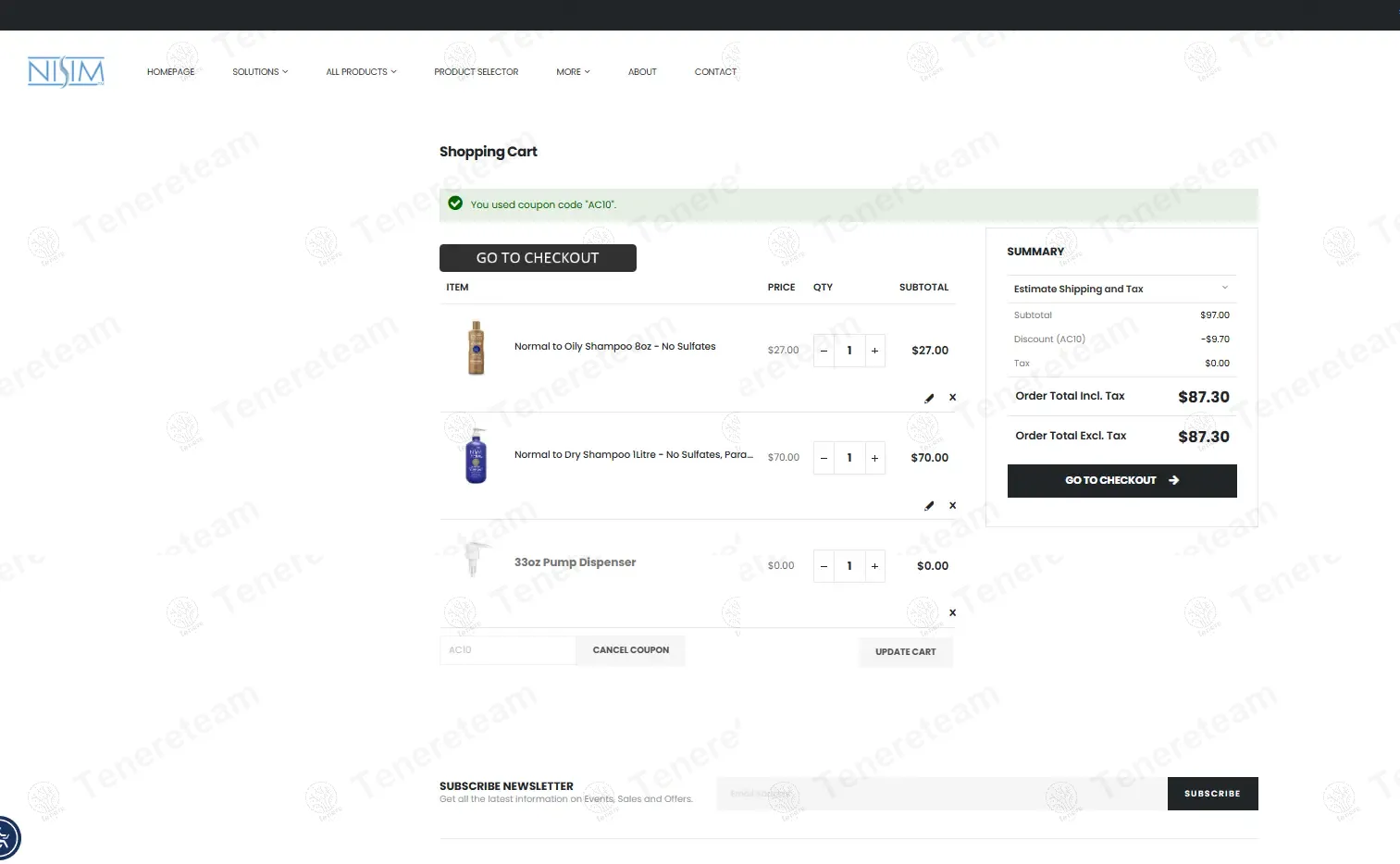 Nisim coupon code: 10% off with AC10. Tested and valid as 1 year ago.