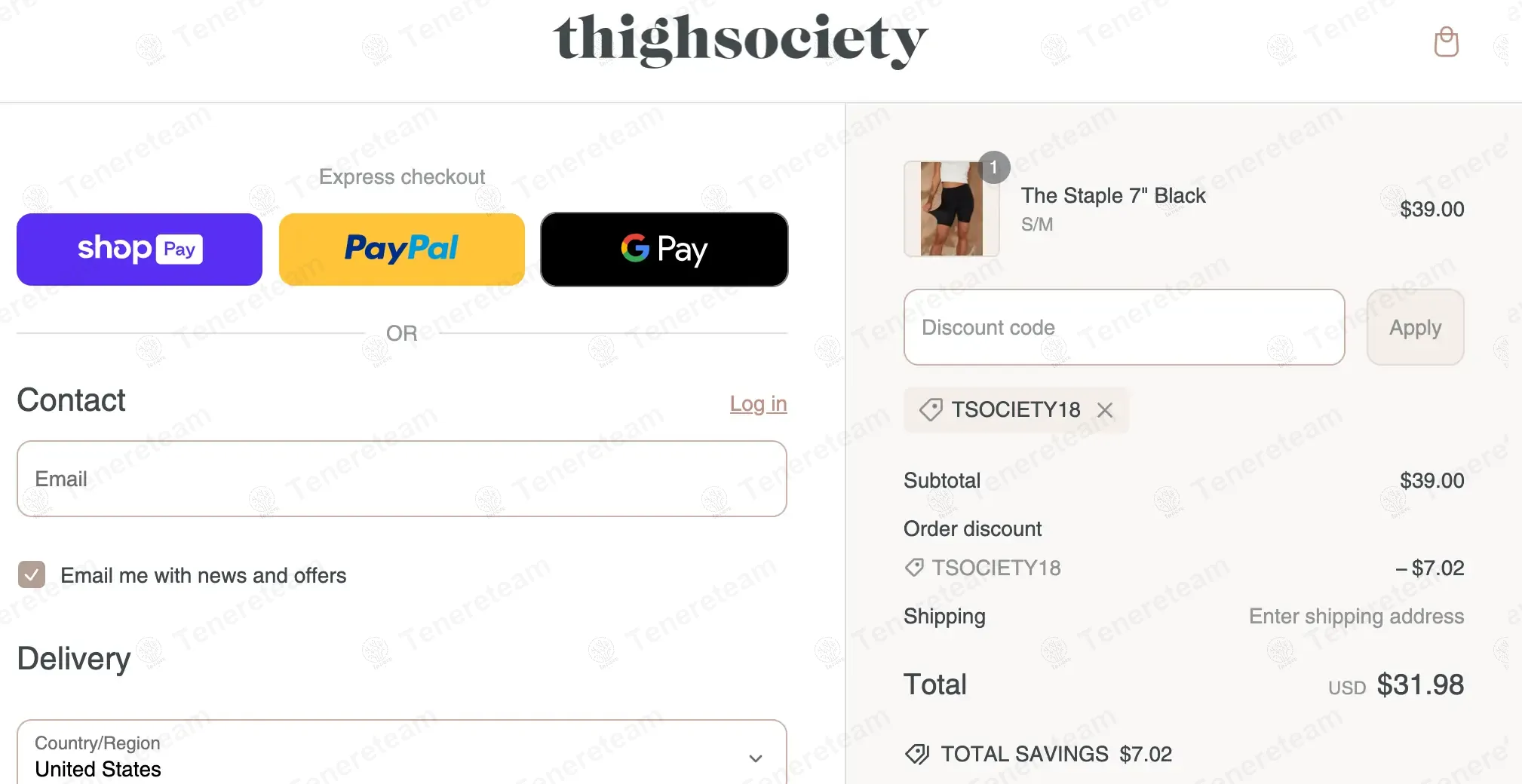 Thigh Society coupon code: 18% off with TSOCIETY18. Tested and valid as 1 year ago.