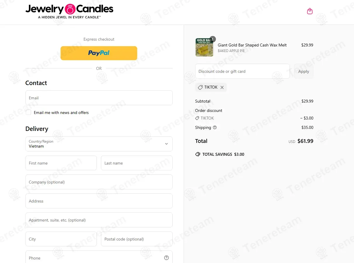 Jewelry Candles apply coupon code