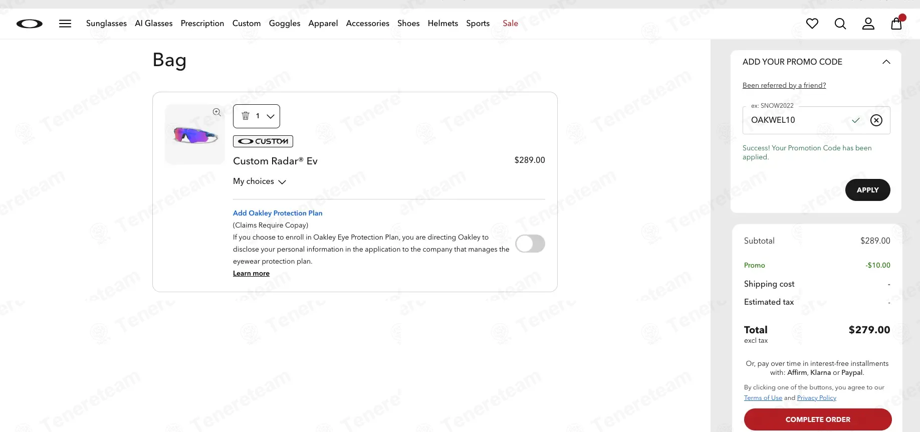 Oakley coupon code: $10 off with OAKWEL10. Tested and valid as 3 weeks ago.