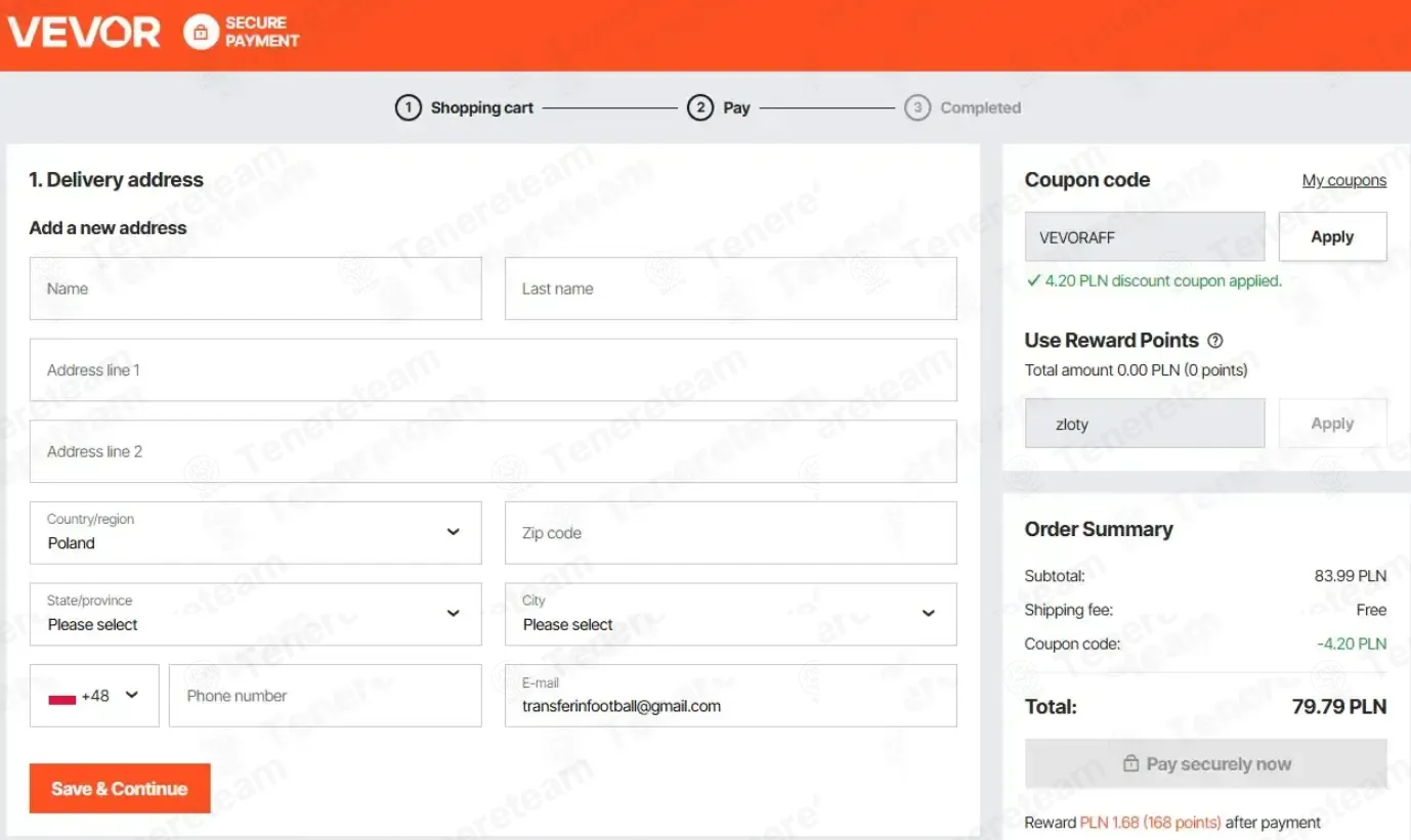 Vevor PL coupon code: 5% off with FBOFF. Tested and valid as 1 month ago.