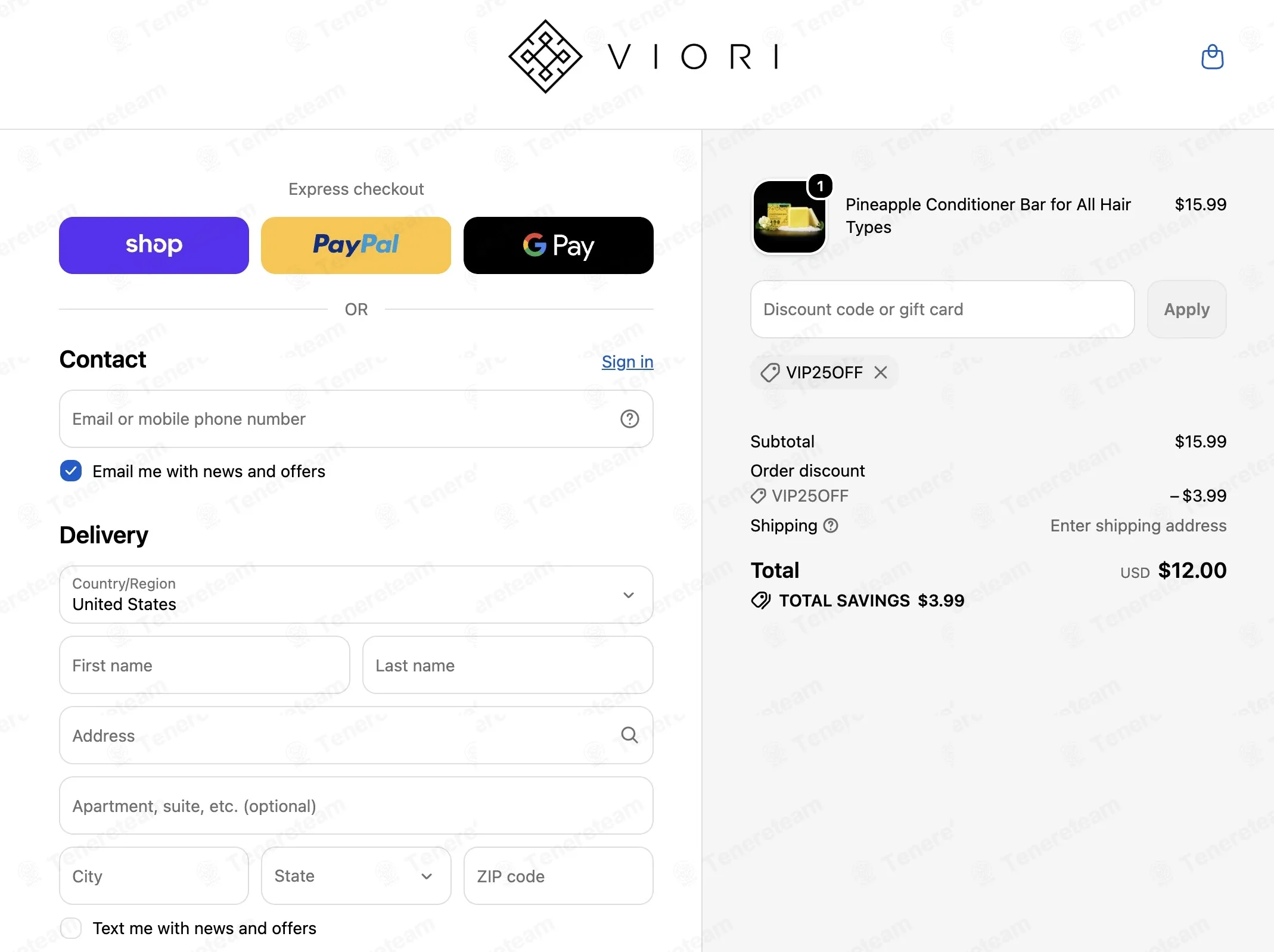 Viori coupon code: 25% off with VIP25OFF. Tested and valid as 1 month ago.