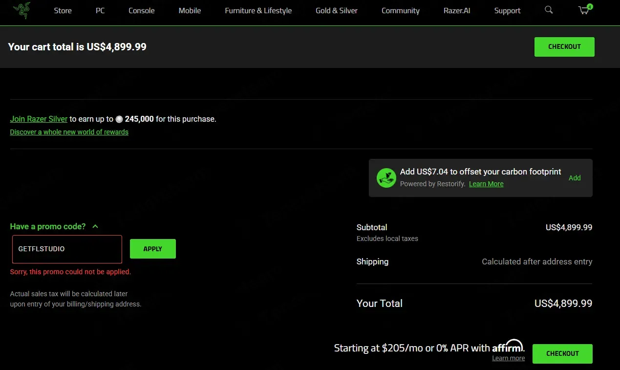 Razer coupon code: Sale off with GETFLSTUDIO. Tested and valid as 1 month ago.
