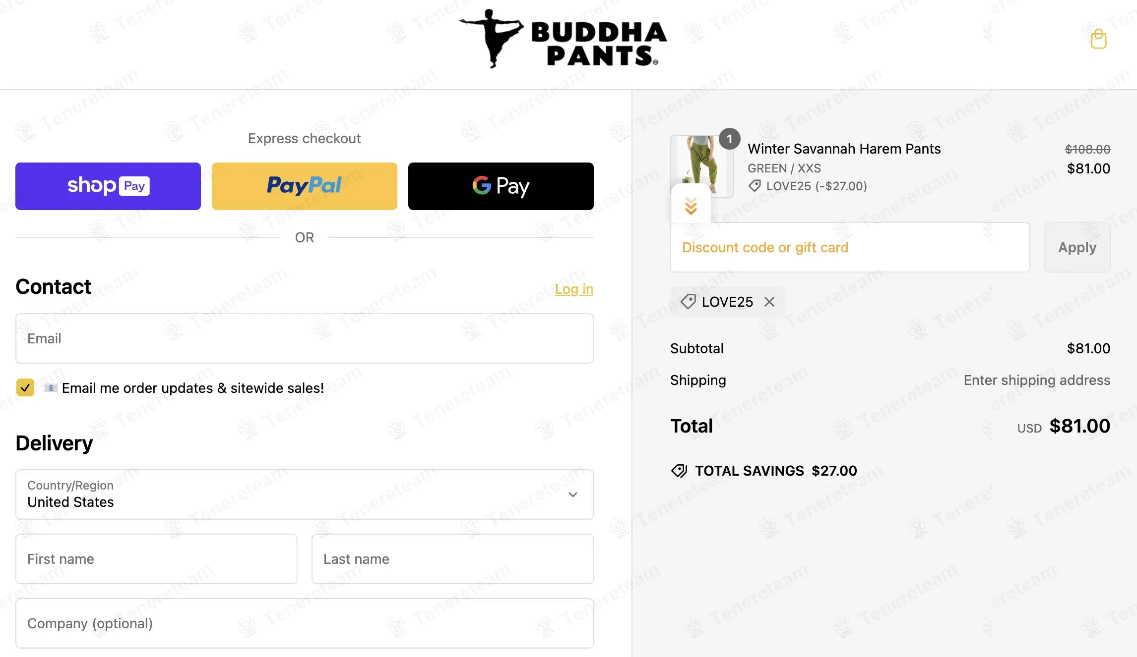 Buddha Pants apply coupon code