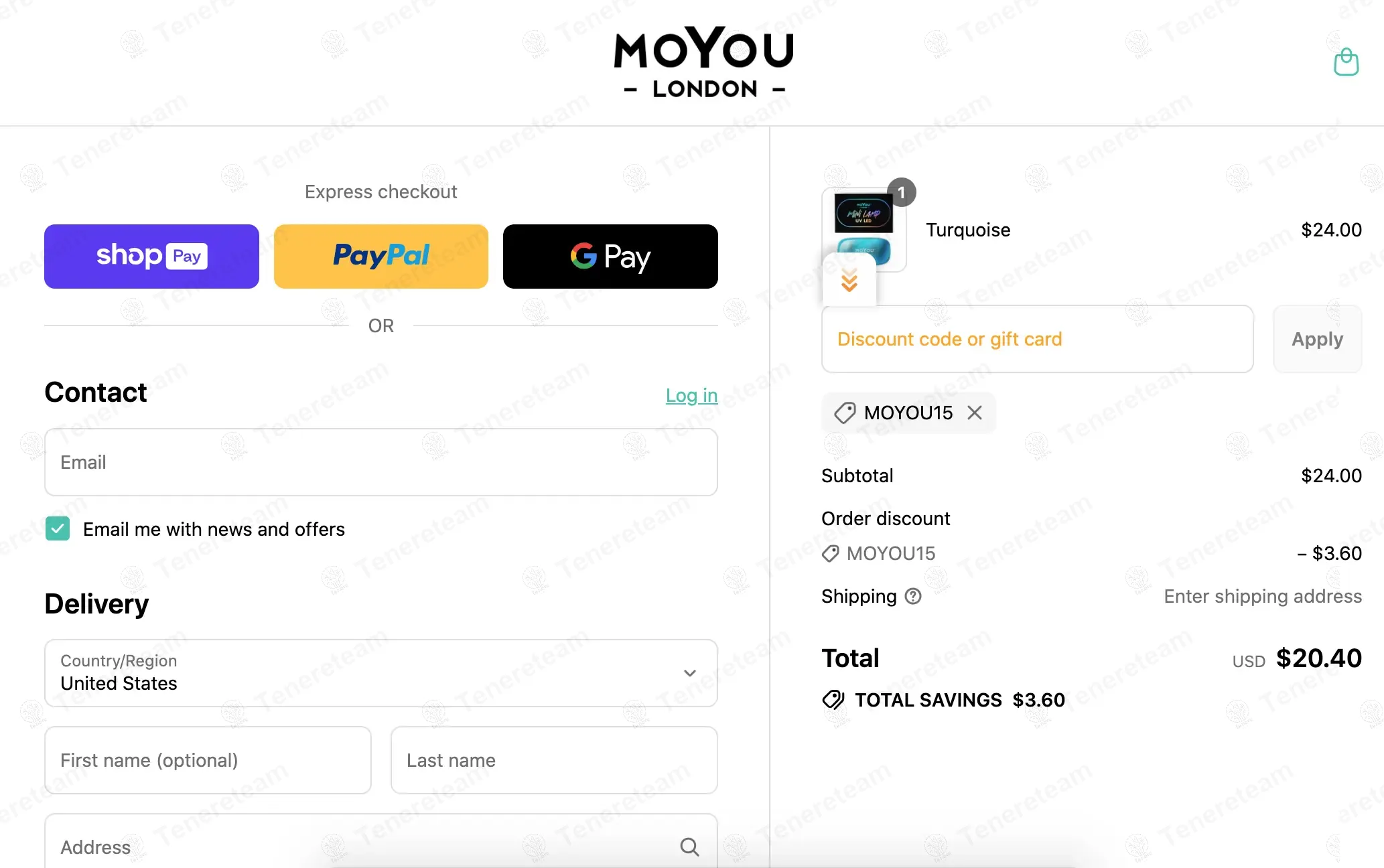 Moyou London coupon code: 15% off with MOYOU15. Tested and valid as 8 months ago.