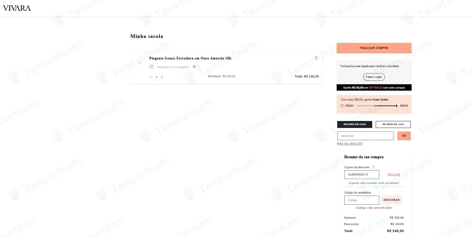 Vivara BR coupon code: 15% off with CLIENTEUOL15. Tested and valid as 1 year ago.