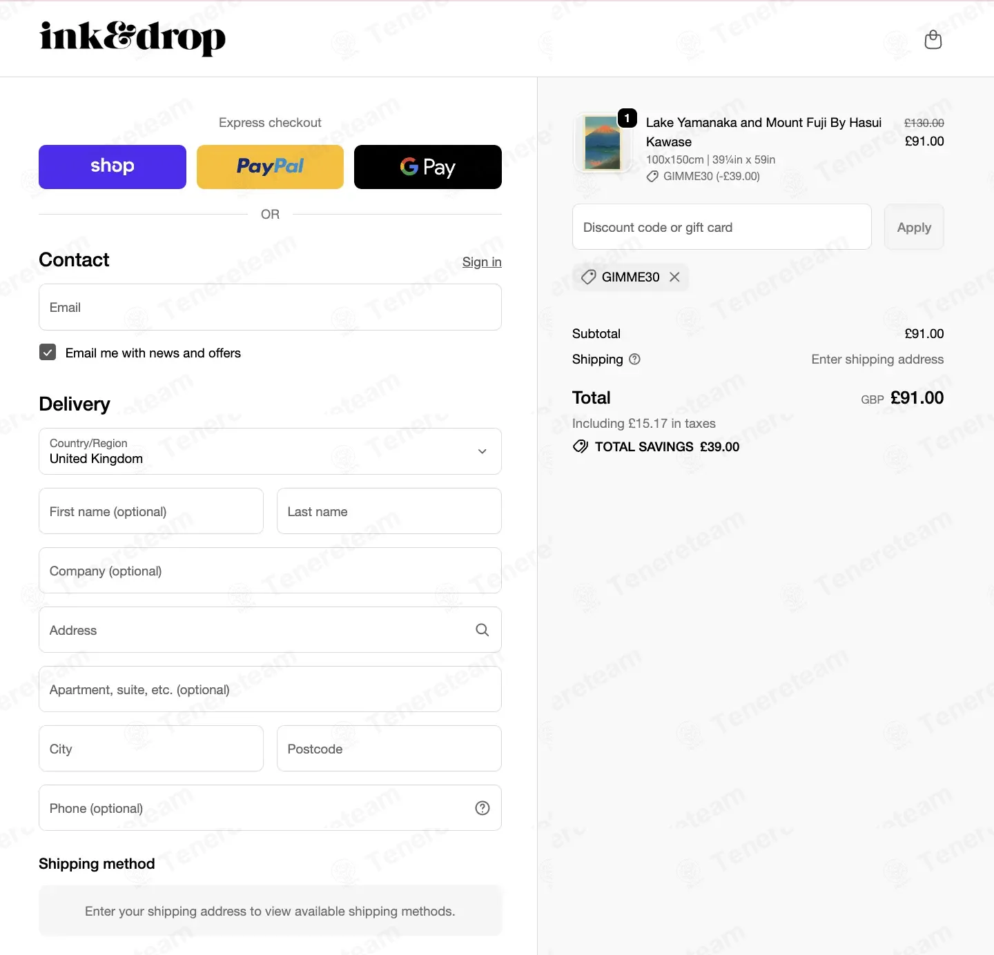 InkAndDrop coupon code: 30% off with GIMME30. Tested and valid as 1 month ago.