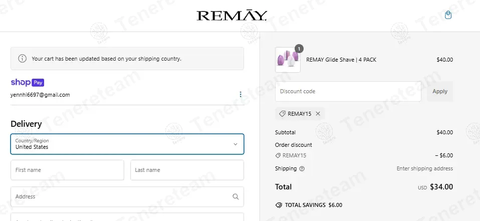 REMAY Shave Gel Bars coupon code verified as working at checkout