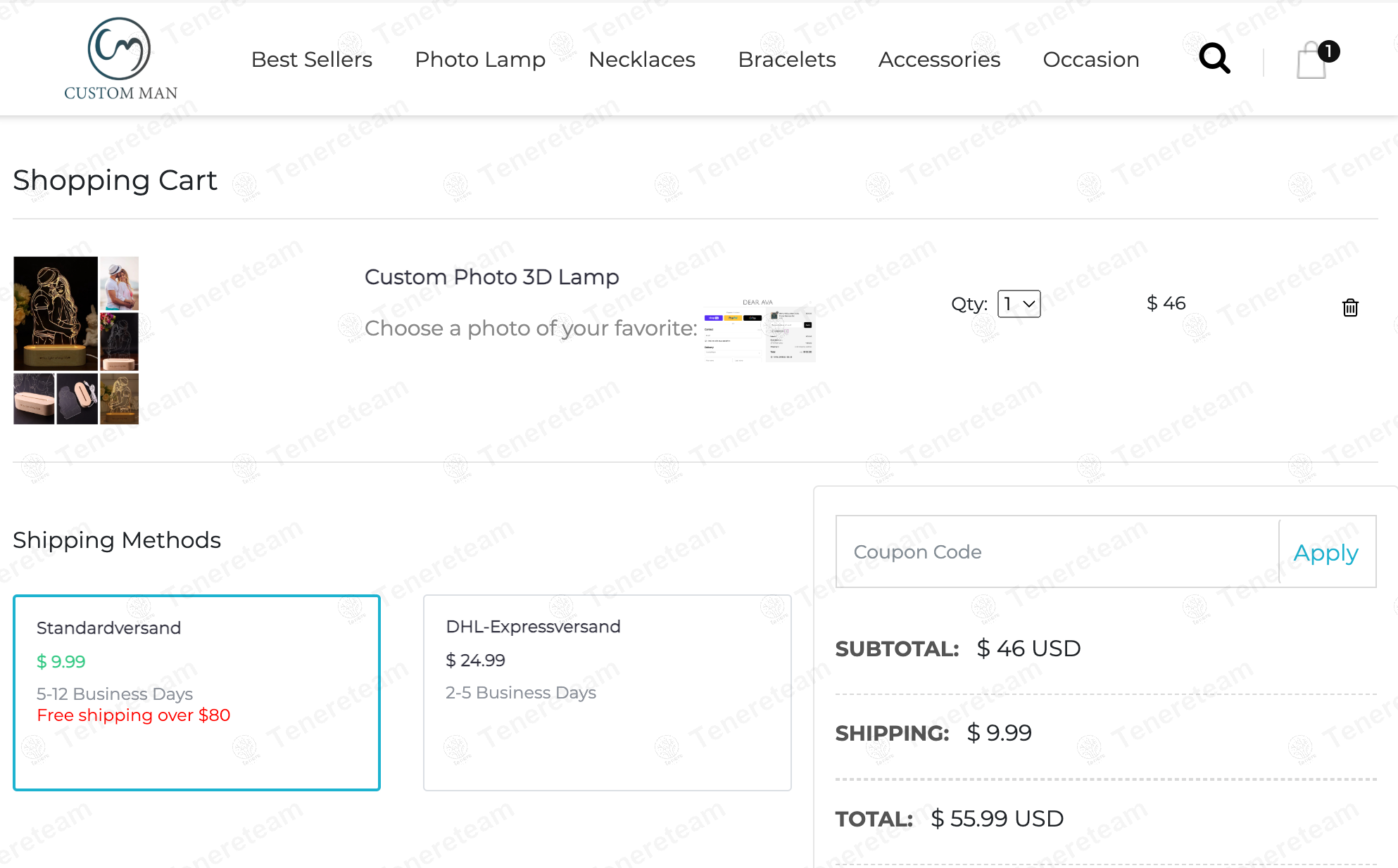 Customman coupon code: $10 off with GIFT10. Tested and valid as 8 months ago.