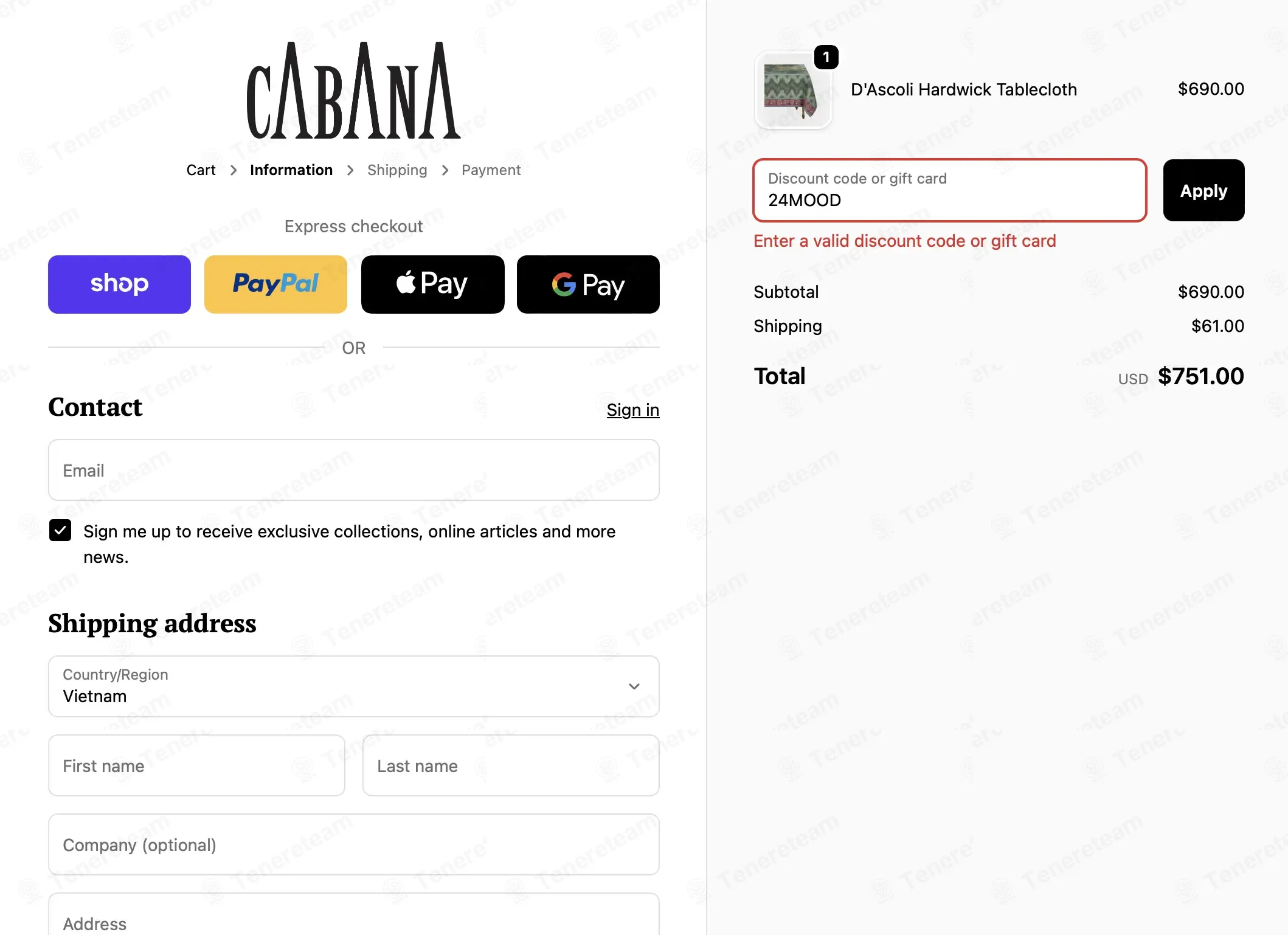 Cabana Magazine coupon code: 15% off with 24MOOD. Tested and valid as 2 months ago.