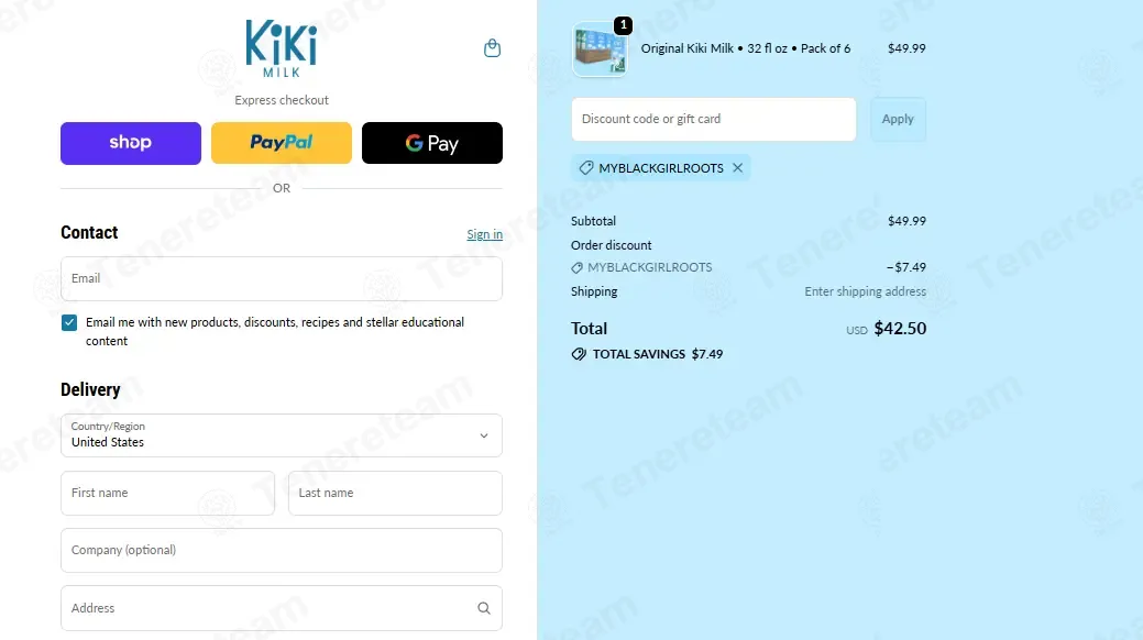 Kiki Milk coupon code: 15% off with MYBLACKGIRLROOTS. Tested and valid as 3 days ago.