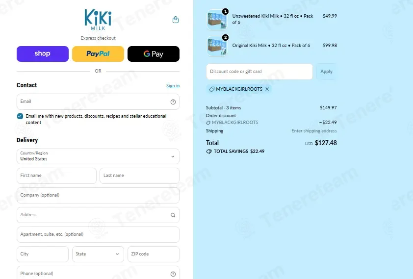 Kiki Milk coupon code: 15% off with MYBLACKGIRLROOTS. Tested and valid as 3 days ago.