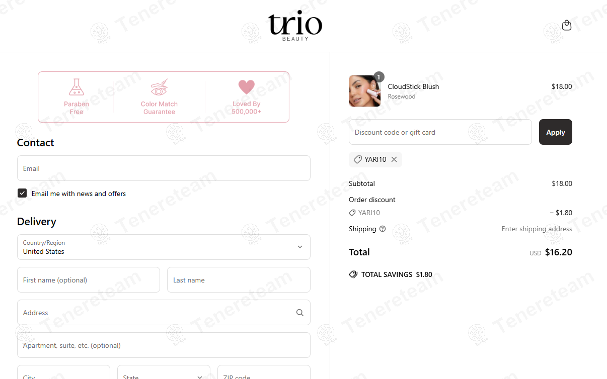 The Brow Trio coupon code: 10% off with YARI10. Tested and valid as 1 year ago.