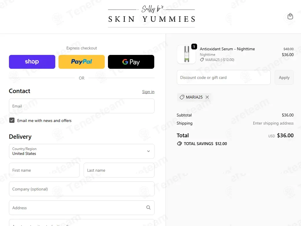 Sally B's Skin Yummies coupon code: 25% off with MARIA25. Tested and valid as 2 months ago.