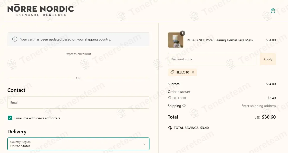 Norre Nordic coupon code: 10% off with HELLO10. Tested and valid as 1 year ago.