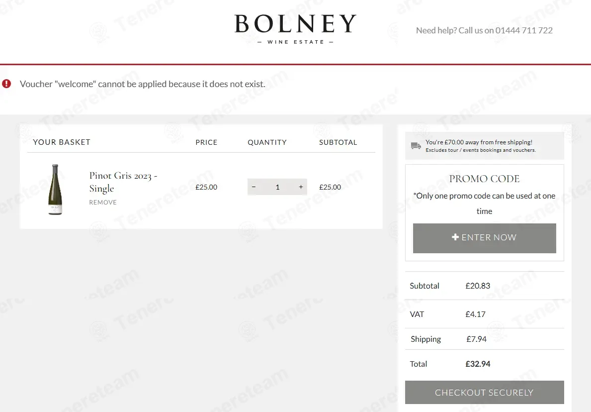 Bolney Wine Estate coupon code: 10% off with welcome. Tested and valid as 2 months ago.