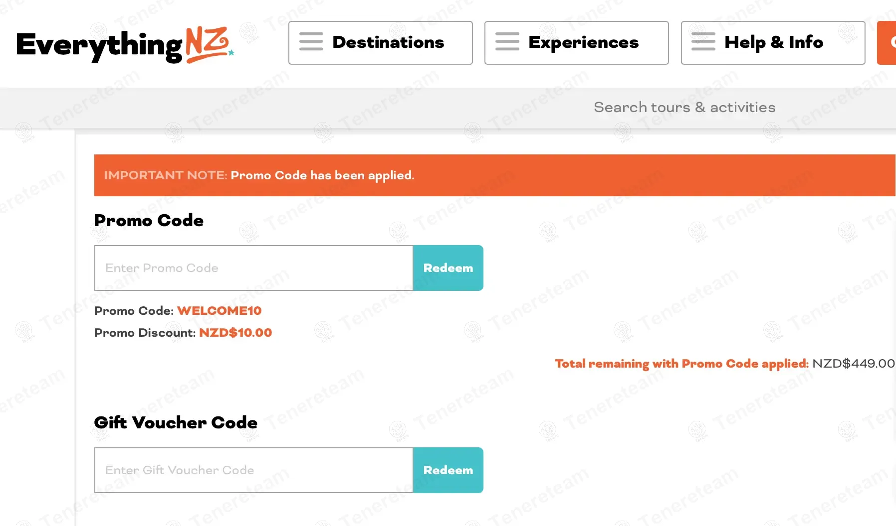 Everything New Zealand coupon code: $10 off with WELCOME10. Tested and valid as 6 months ago.