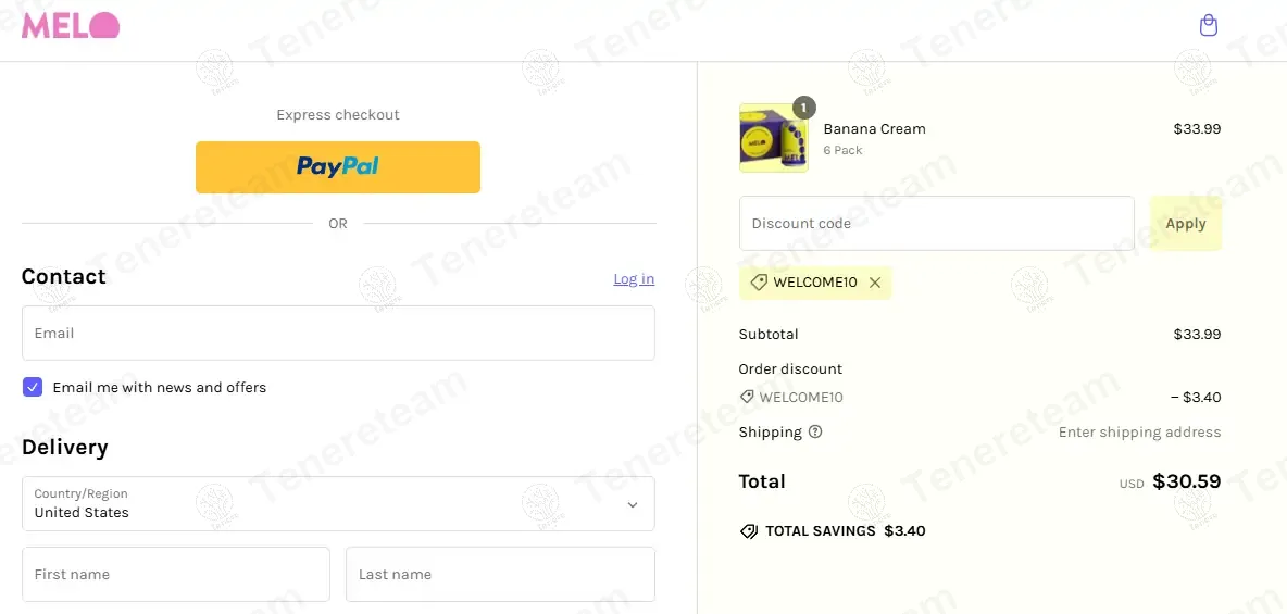 Drink Melo coupon code: 10% off with WELCOME10. Tested and valid as 1 year ago.