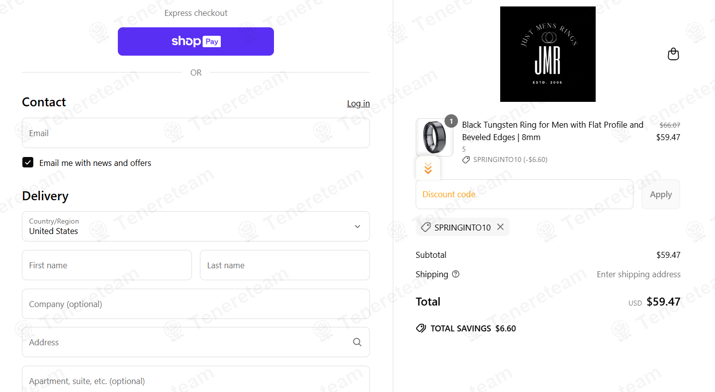 Just Mens Rings coupon code: 10% off with SPRINGINTO10. Tested and valid as 1 year ago.