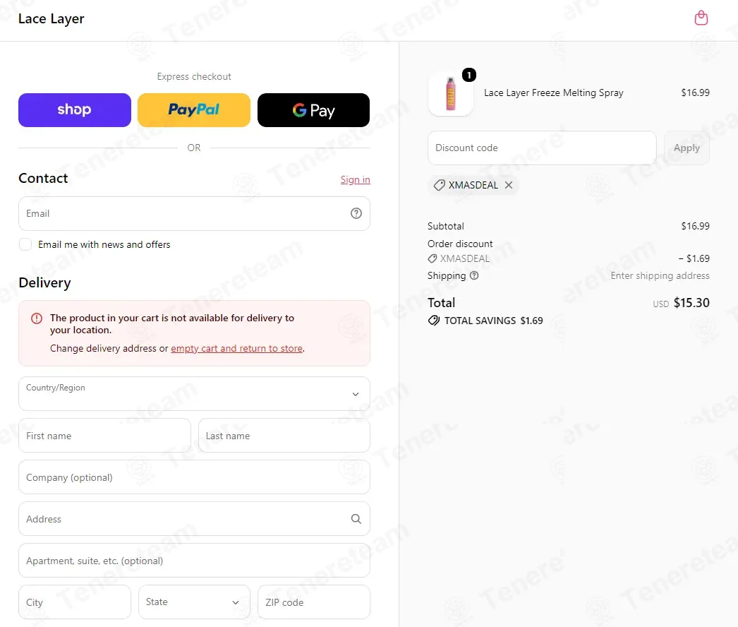 LaceLayer coupon code: 10% off with XMASDEAL. Tested and valid as 1 month ago.