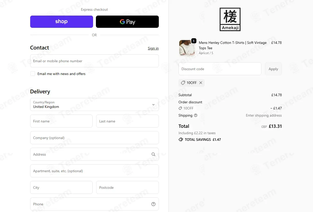 Amekaji Supply coupon code: 10% off with 10OFF. Tested and valid as 2 weeks ago.