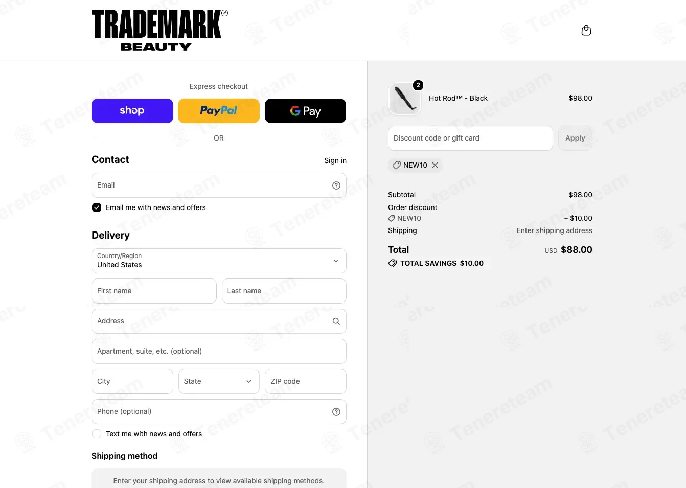 Trademark Beauty coupon code: $10 off with NEW10. Tested and valid as 18 hours ago.
