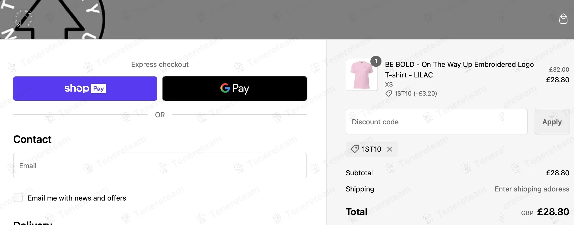 On The Way Up Apparel coupon code: 10% off with 1ST10. Tested and valid as 1 year ago.