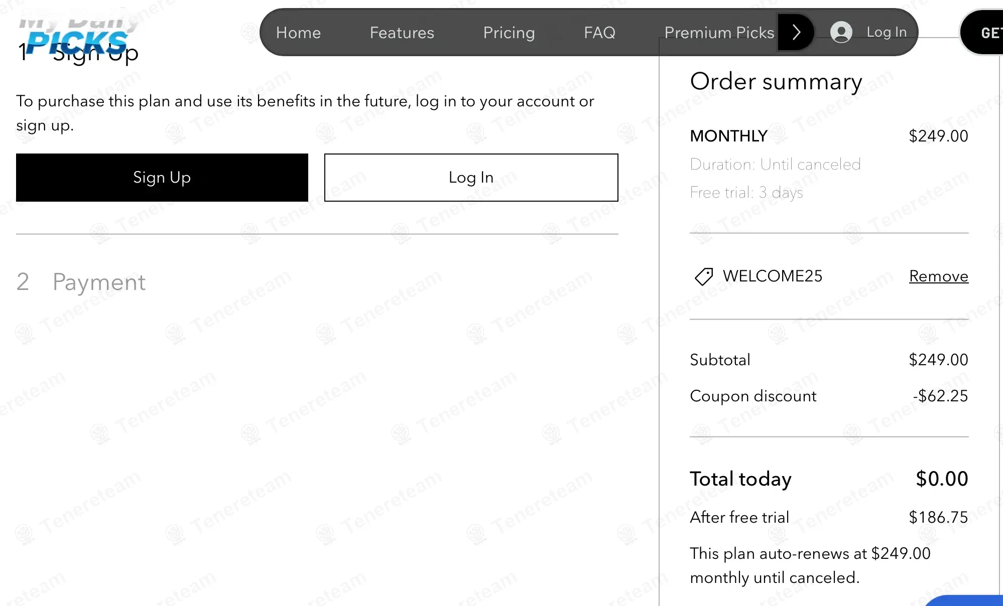 Mydailypicks coupon code: 25% off with WELCOME25. Tested and valid as 1 year ago.